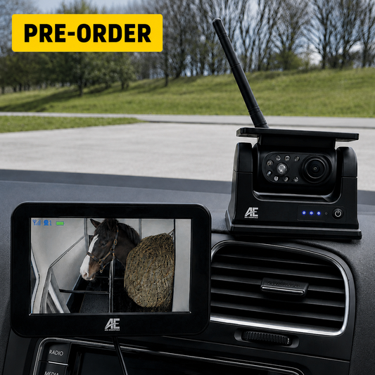 AE 5" WIRELESS MAGNETIC SOLAR VEHICLE CAMERA SYSTEM