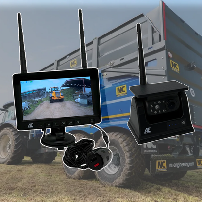 AE 7" WIRELESS MAGNETIC SOLAR VEHICLE CAMERA SYSTEM