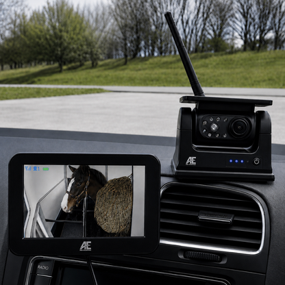 AE 5" WIRELESS MAGNETIC SOLAR VEHICLE CAMERA SYSTEM